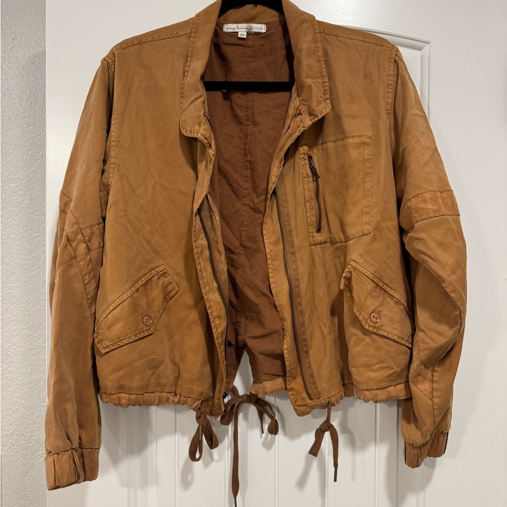 Young Fabulous & Broke Brown Cropped Utility Jacket